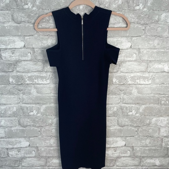 Few Moda Black Ribbed Bodycon Dress - Picture 2 of 7